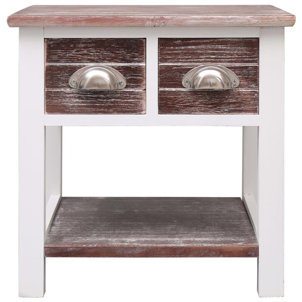 Sidebord brun 40x40x40 cm keisertre