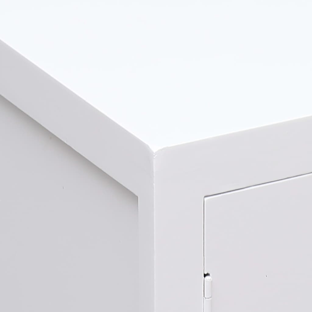 Nattbord hvit 38x28x52 cm keisertre