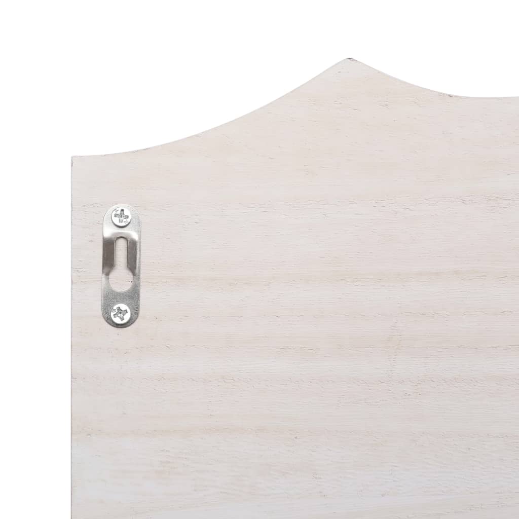 Veggmontert garderobepanel hvit 50x10x23 cm tre