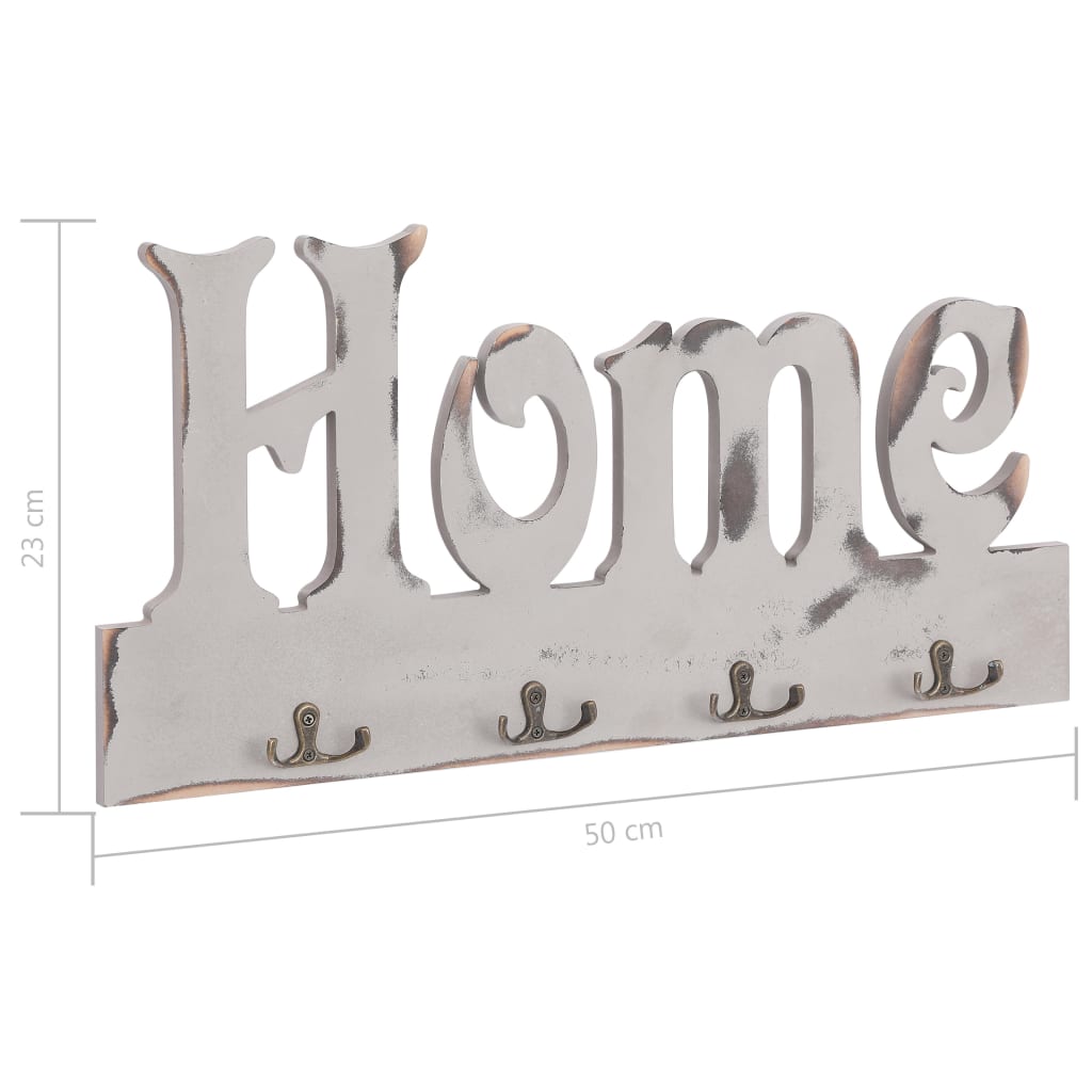 Veggmontert garderobepanel HOME 50x23 cm