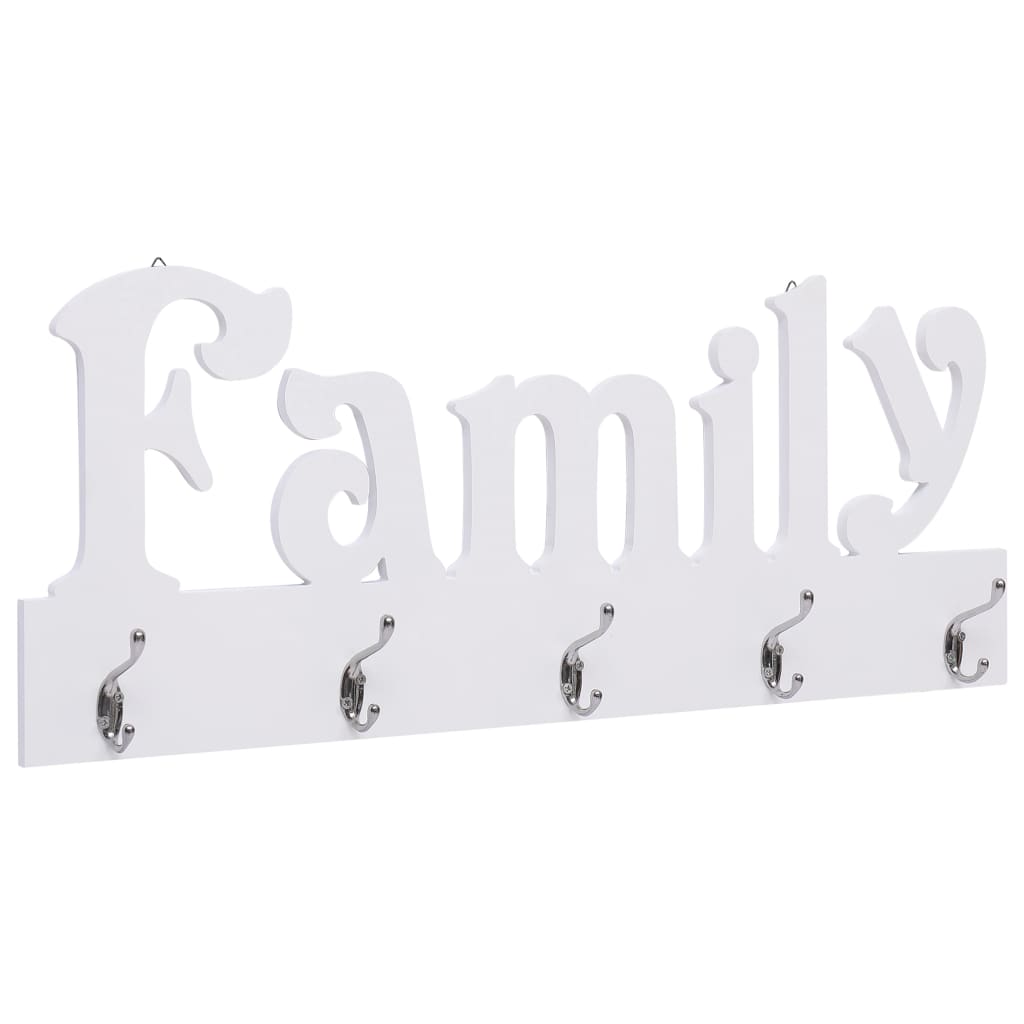 Veggmontert garderobepanel FAMILY 74x29,5 cm