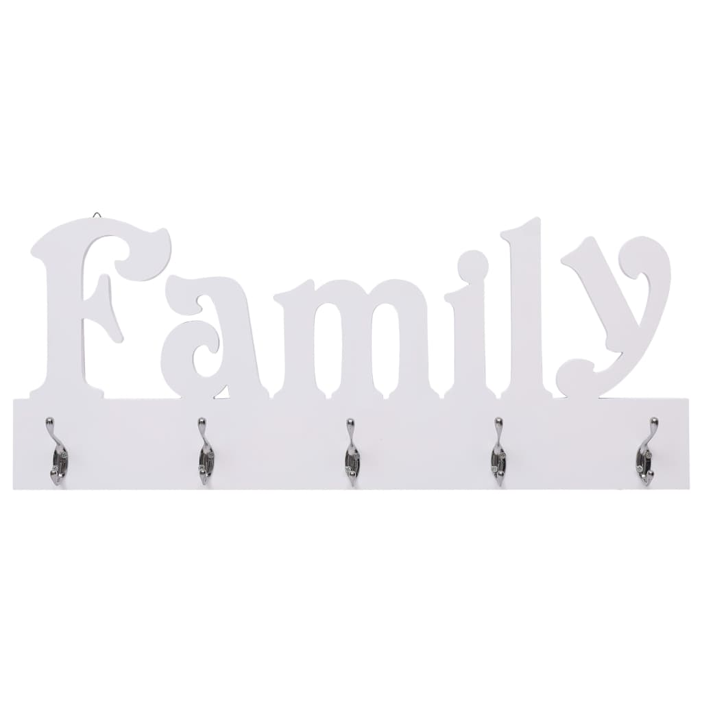 Veggmontert garderobepanel FAMILY 74x29,5 cm
