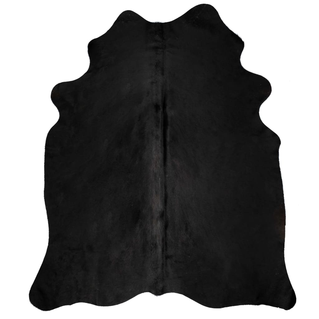 Ekte kuskinnteppe svart 150x170 cm