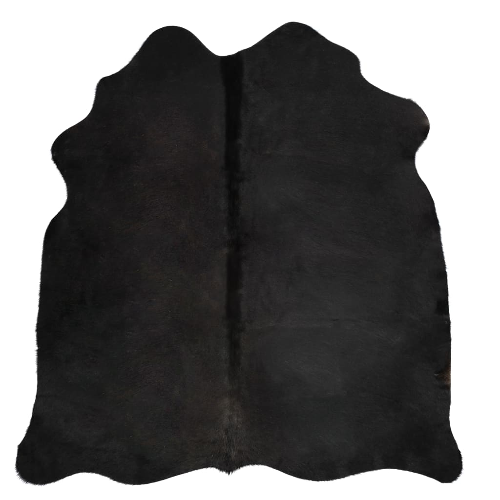 Ekte kuskinnteppe svart 150x170 cm