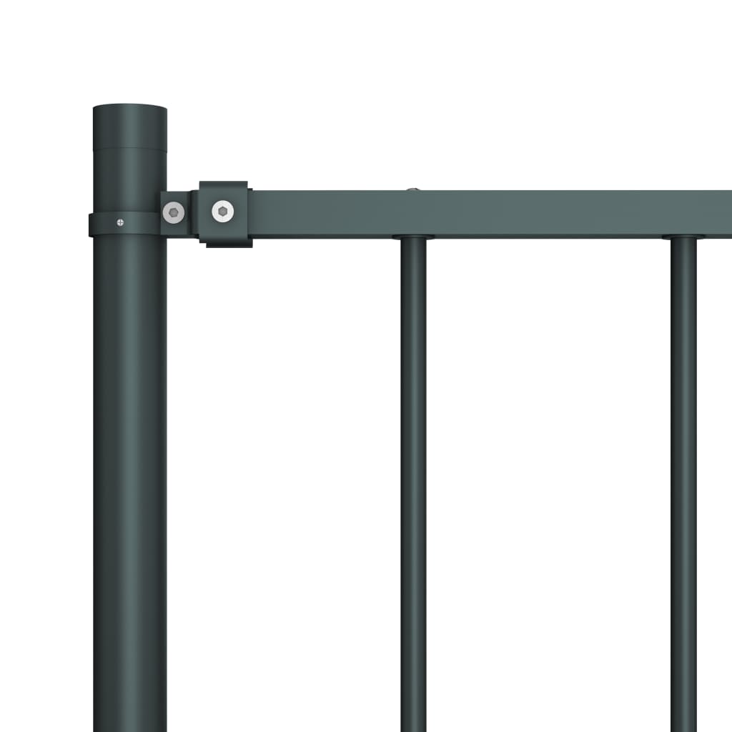 Gjerdepanel Woerden med stolper stål 1,7x0,75 m antrasitt