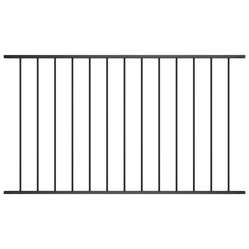 Gjerdepanel Woerden Pulverlakkert stål 163x75 cm svart