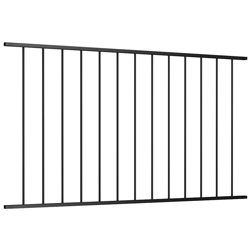 Gjerdepanel Woerden Pulverlakkert stål 163x75 cm svart