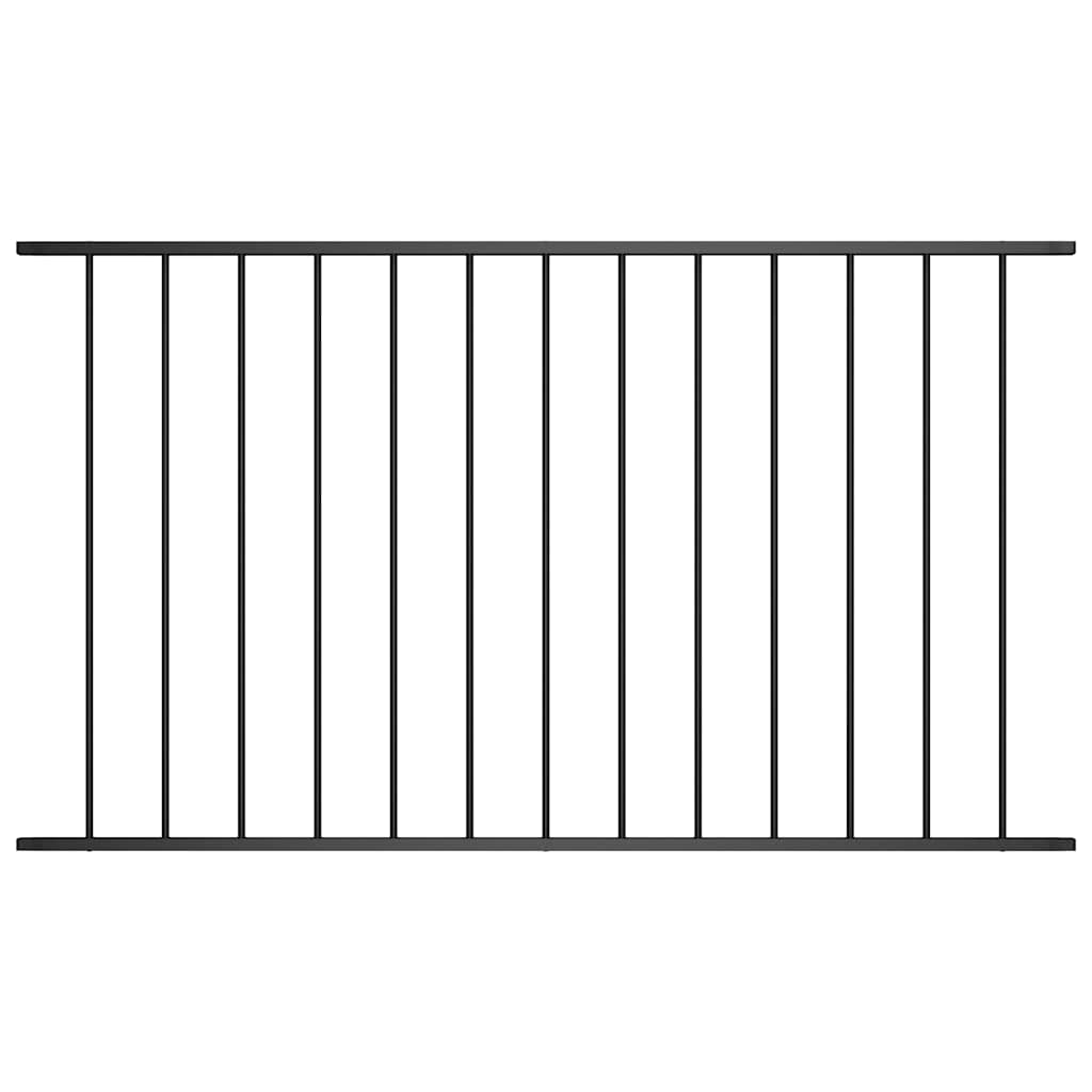 Gjerdepanel Woerden Pulverlakkert stål 1,7x1,17 m svart