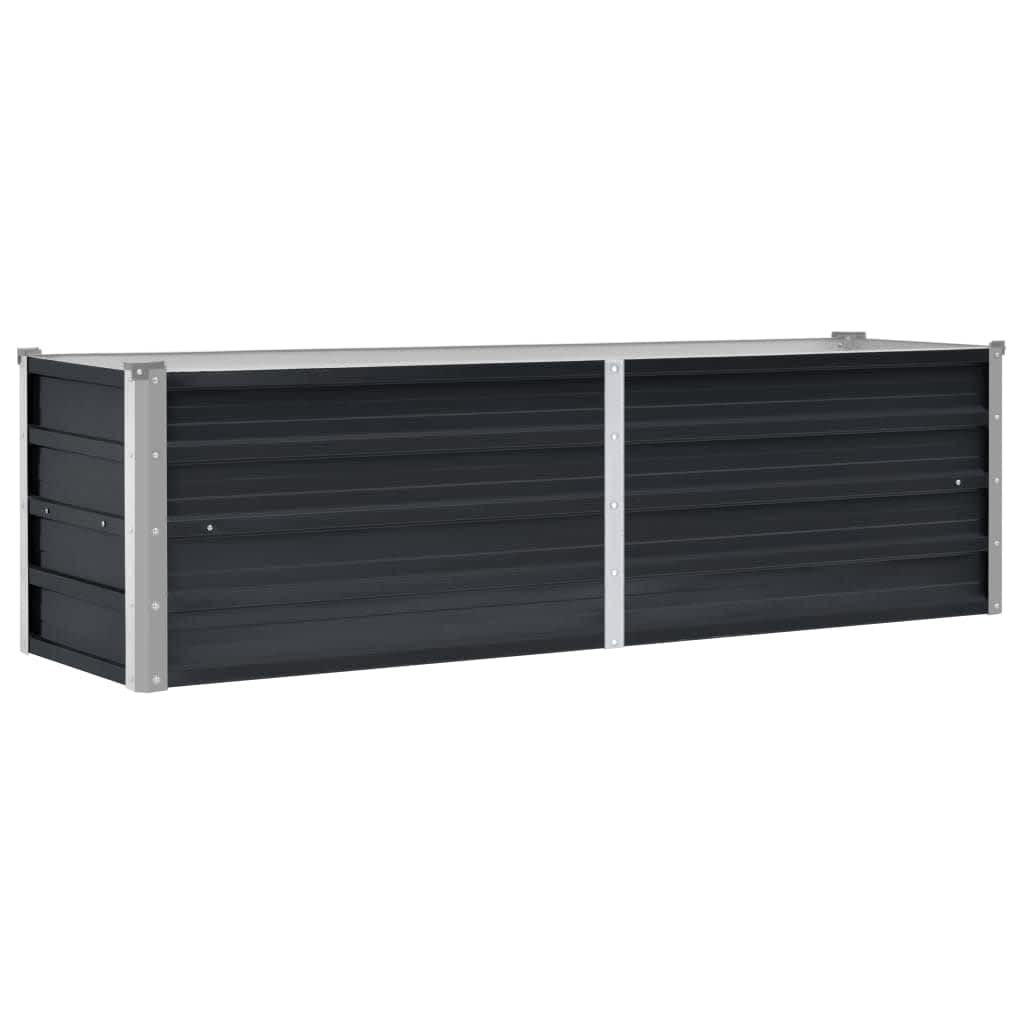 Høybed antrasitt 160x40x45 cm galvanisert stål