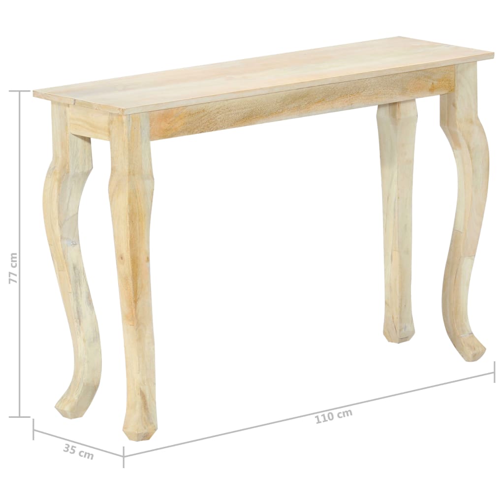 Konsollbord 110x35x77 cm heltre mango