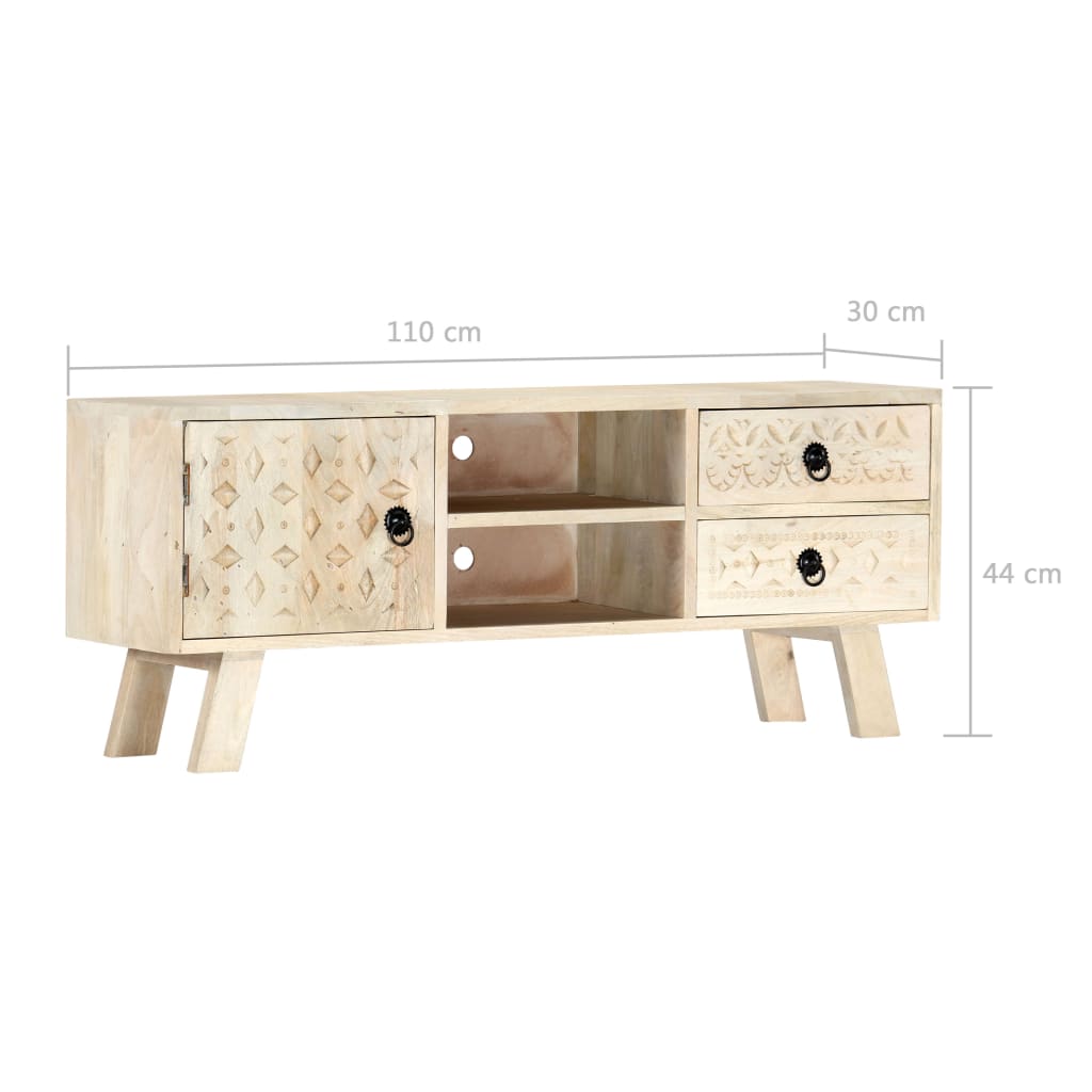 TV-benk 110x30x44 cm heltre mangotre