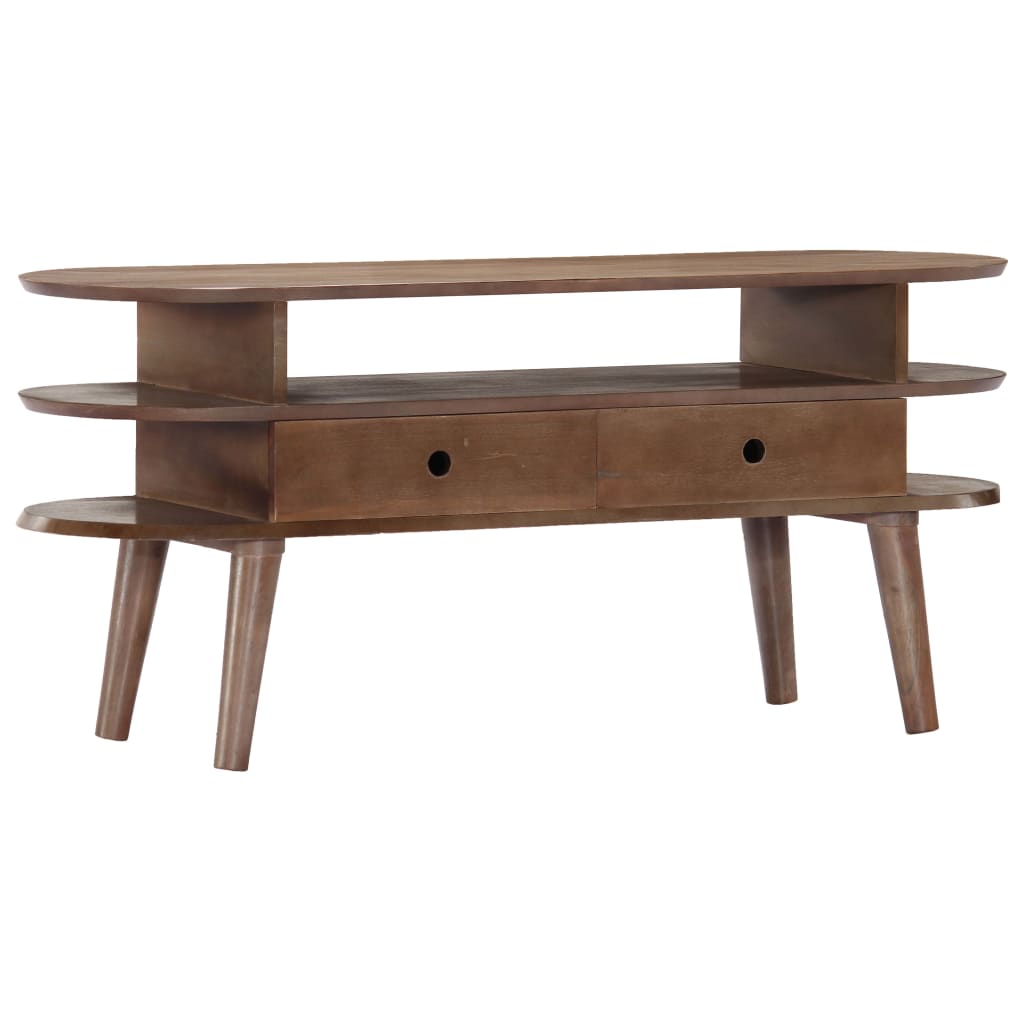 TV-benk 110x35x50 cm heltre akasie