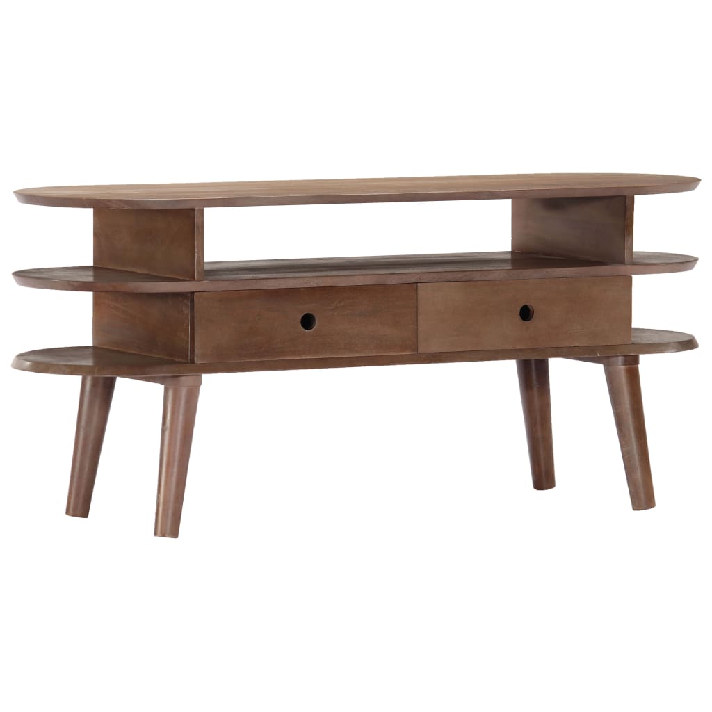TV-benk 110x35x50 cm heltre akasie