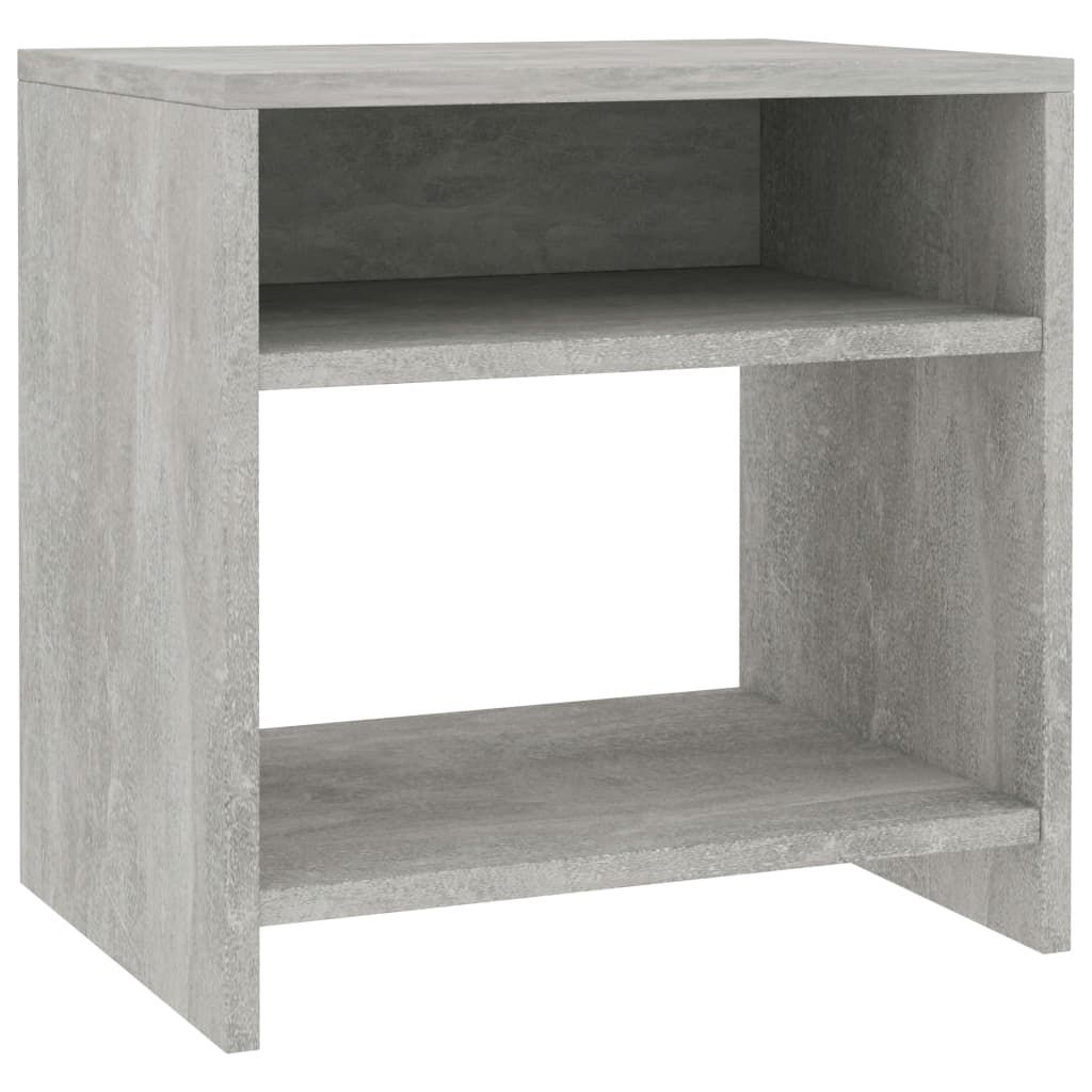 Nattbord betonggrå 40x30x40 cm konstruert tre