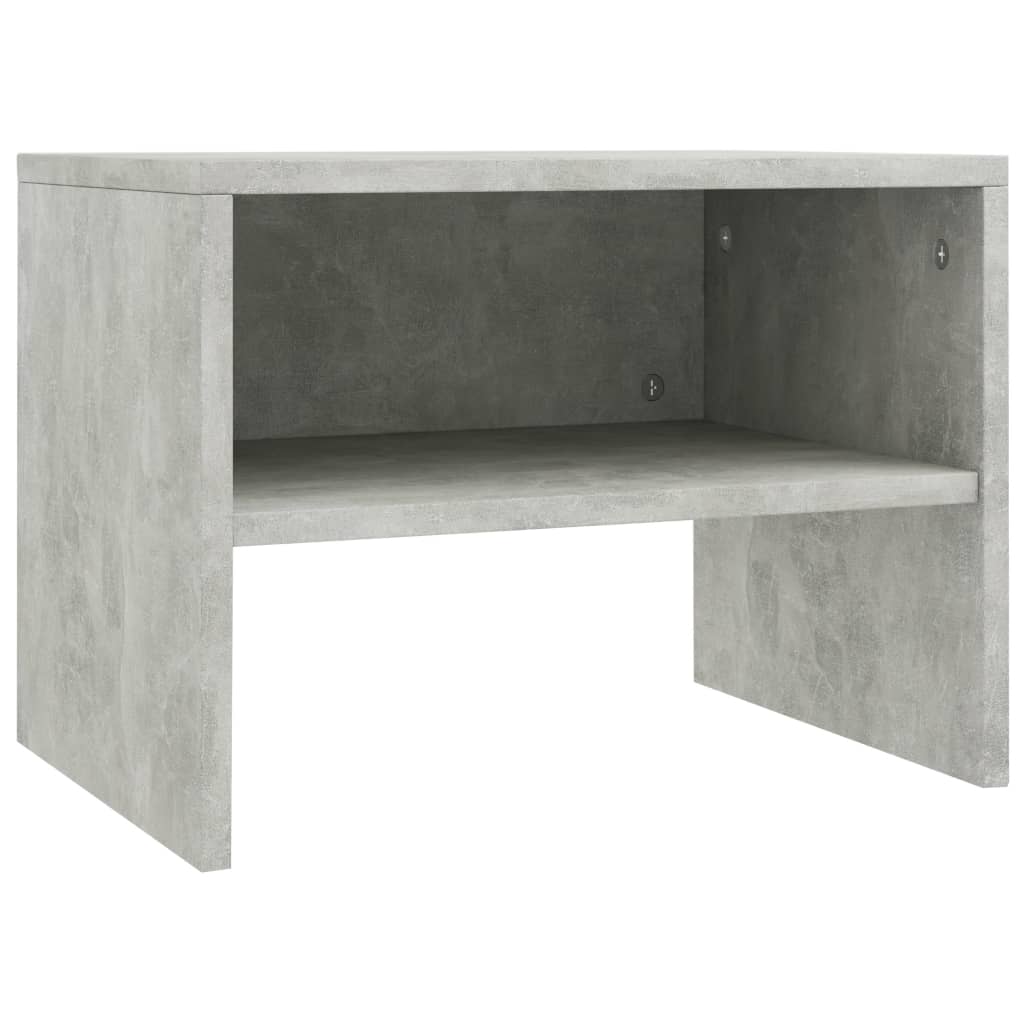 Nattbord betonggrå 40x30x30 cm konstruert tre