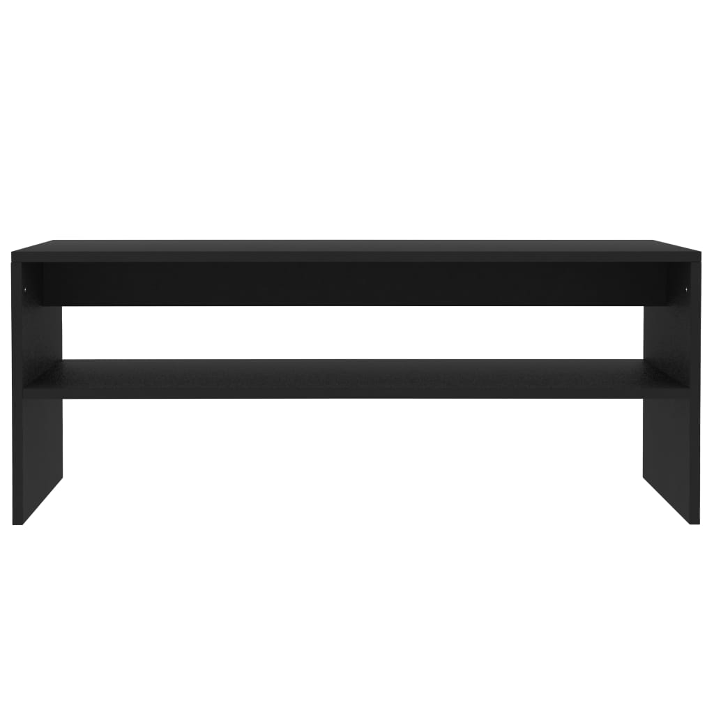 Salongbord svart 100x40x40 cm konstruert tre