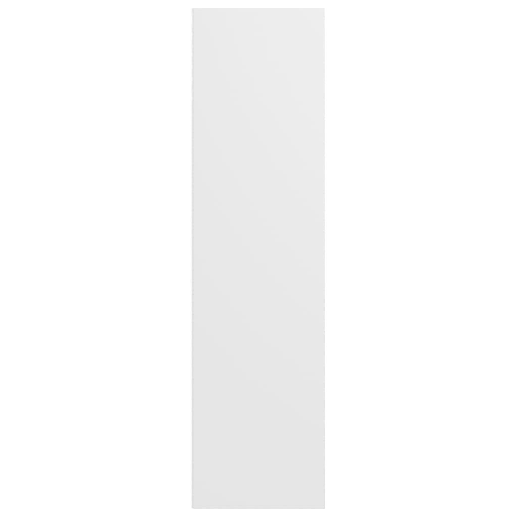 Bokhylle/TV-benk hvit 36x30x143 cm konstruert tre