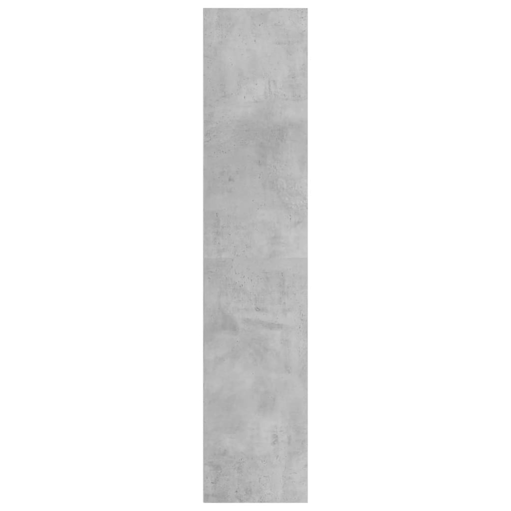 Bokhylle/TV-benk betonggrå 36x30x143 cm sponplate