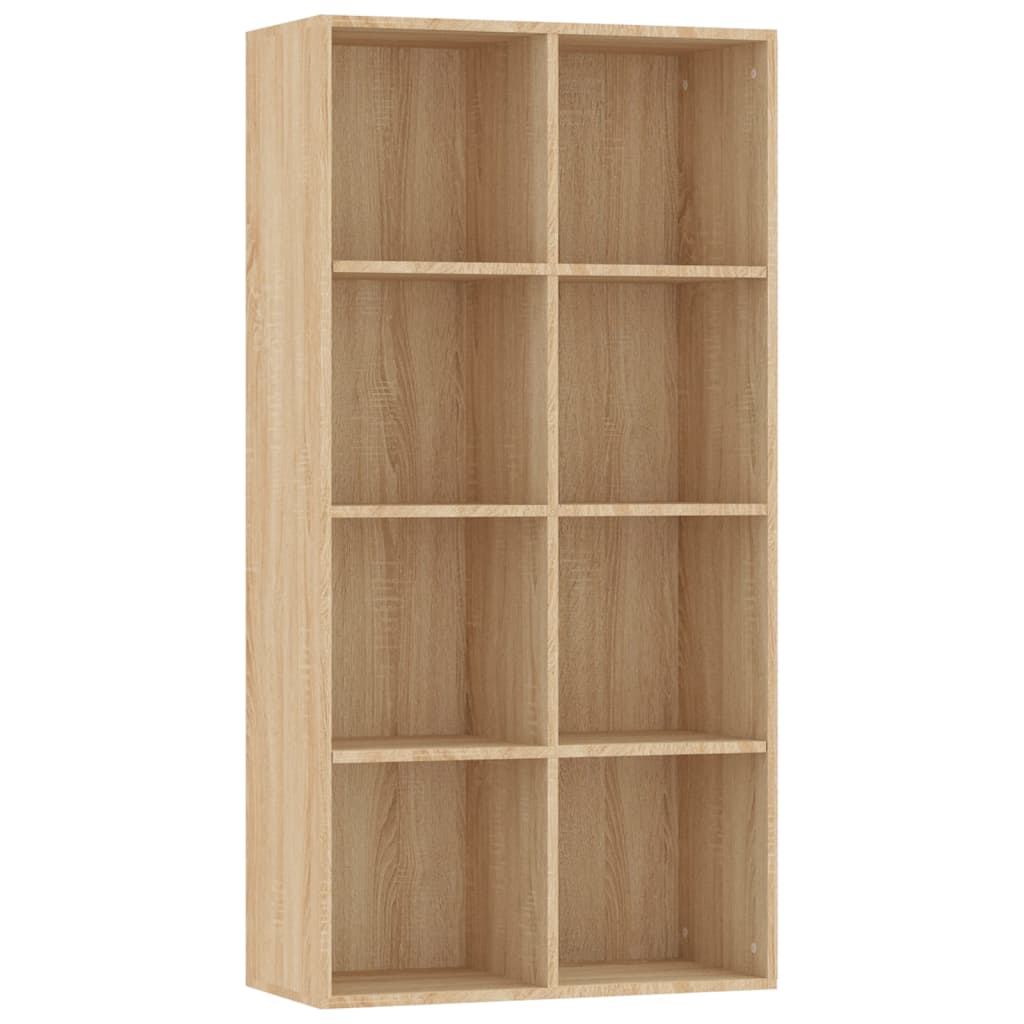 Bokhylle/skjenk sonoma eik 66x30x130 cm konstruert tre