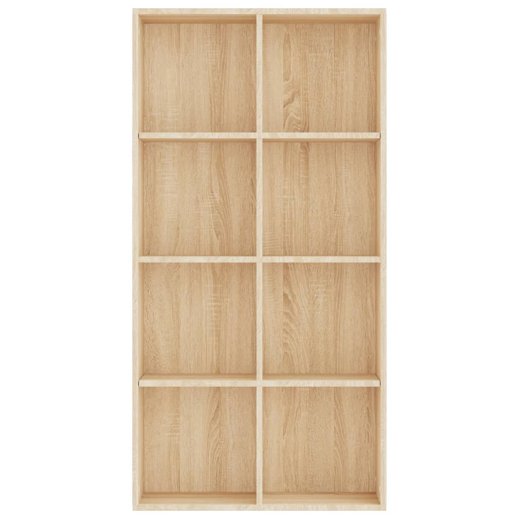 Bokhylle/skjenk sonoma eik 66x30x130 cm konstruert tre