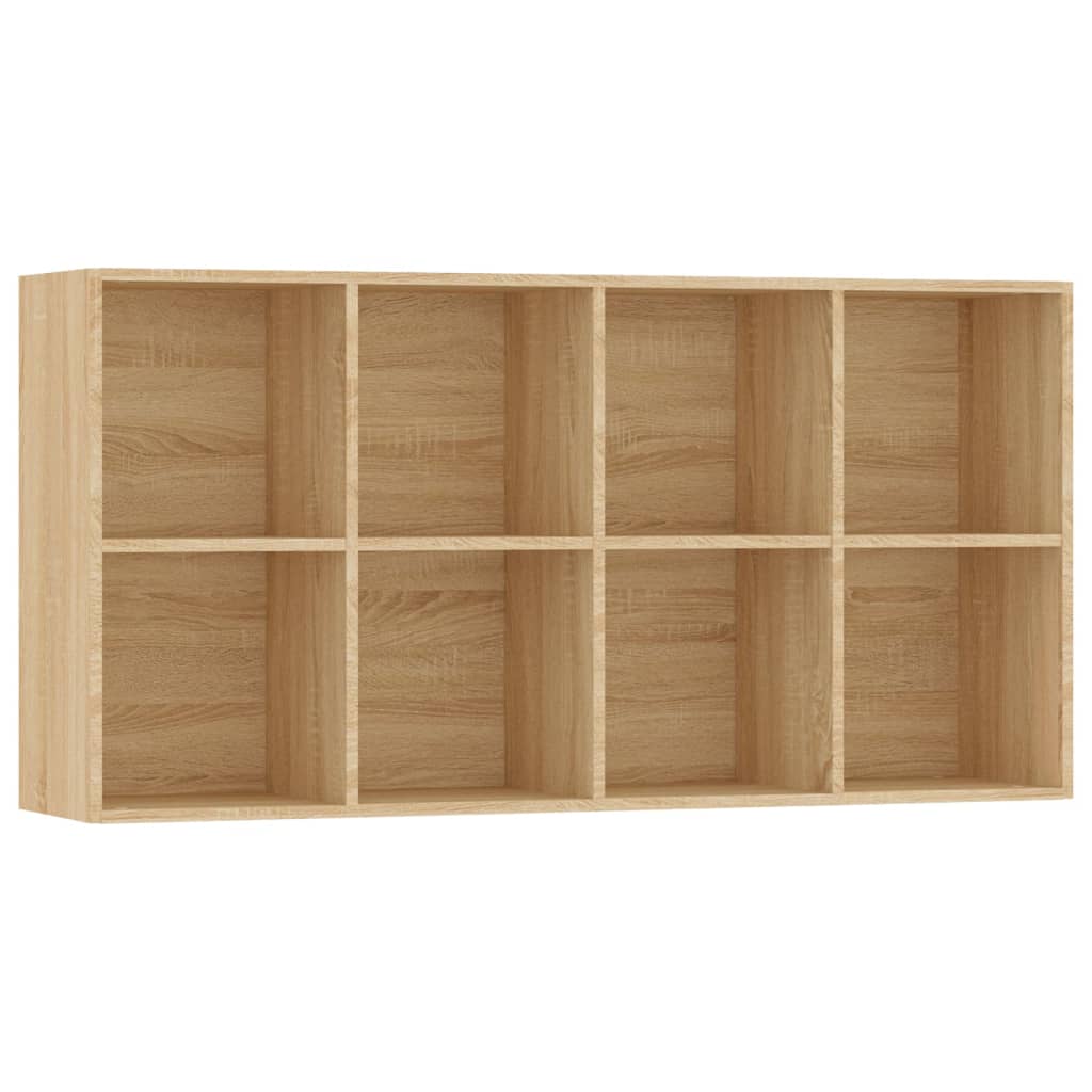 Bokhylle/skjenk sonoma eik 66x30x130 cm konstruert tre