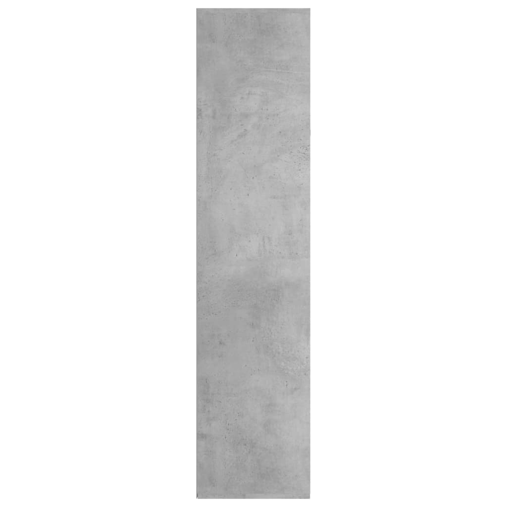 Bokhylle/skjenk betonggrå 66x30x130 cm konstruert tre