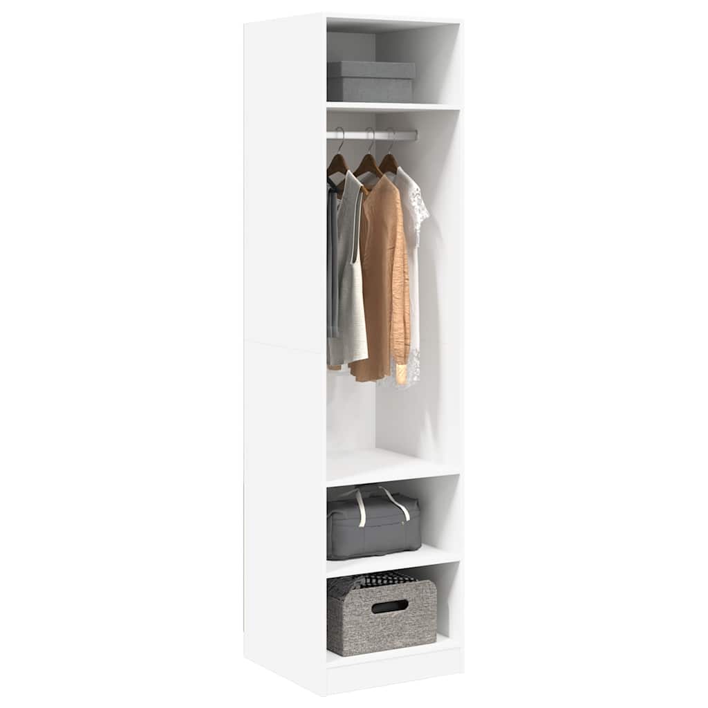 Garderobe hvit 50x50x200 cm konstruert tre vidaXL