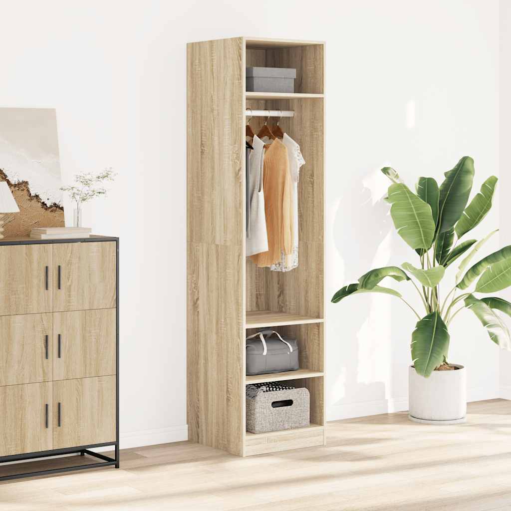 Garderobe sonoma eik 50x50x200 cm konstruert tre