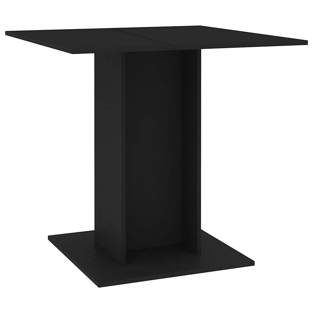 Spisebord svart 80x80x75 cm konstruert tre