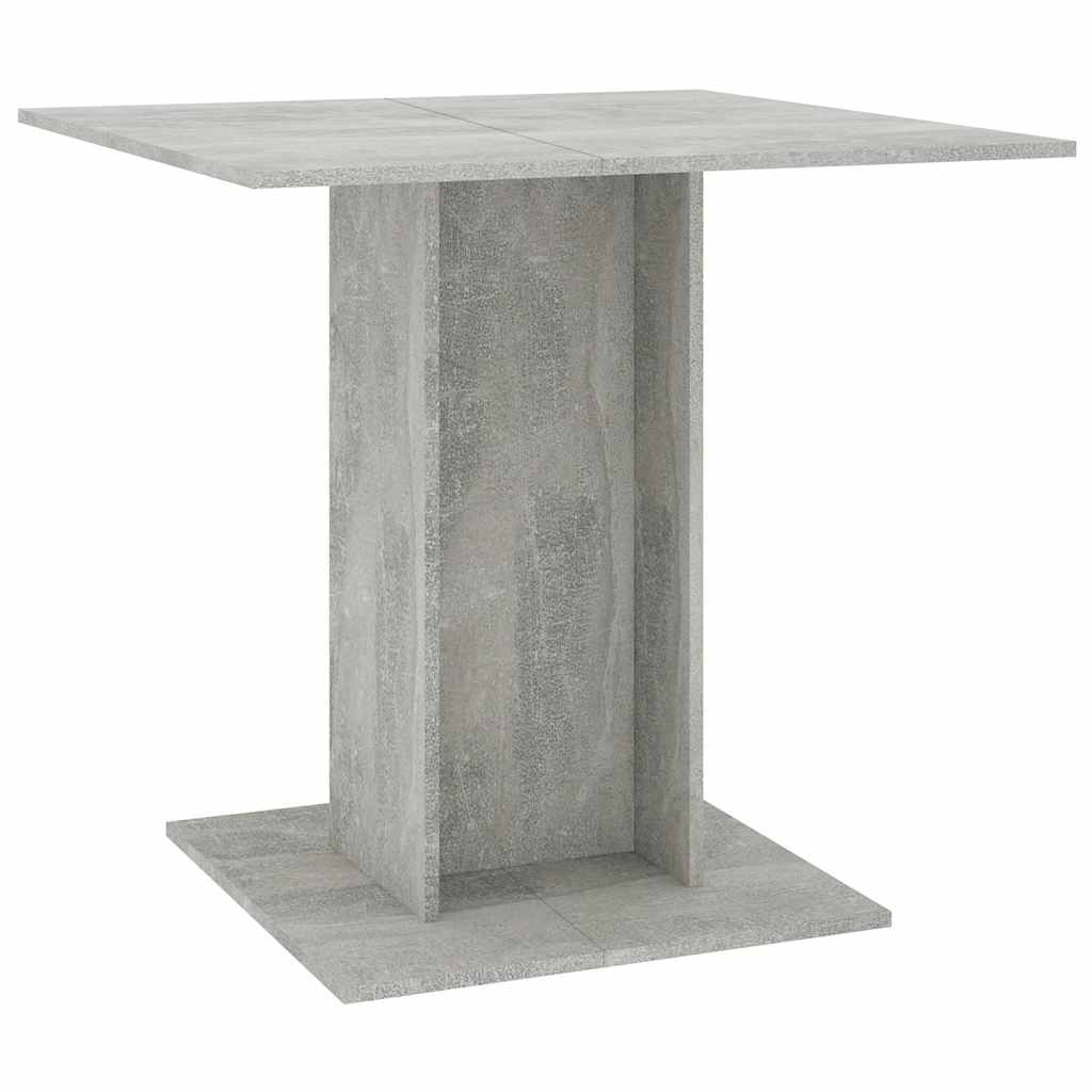 Spisebord betonggrå 80x80x75 cm konstruert tre