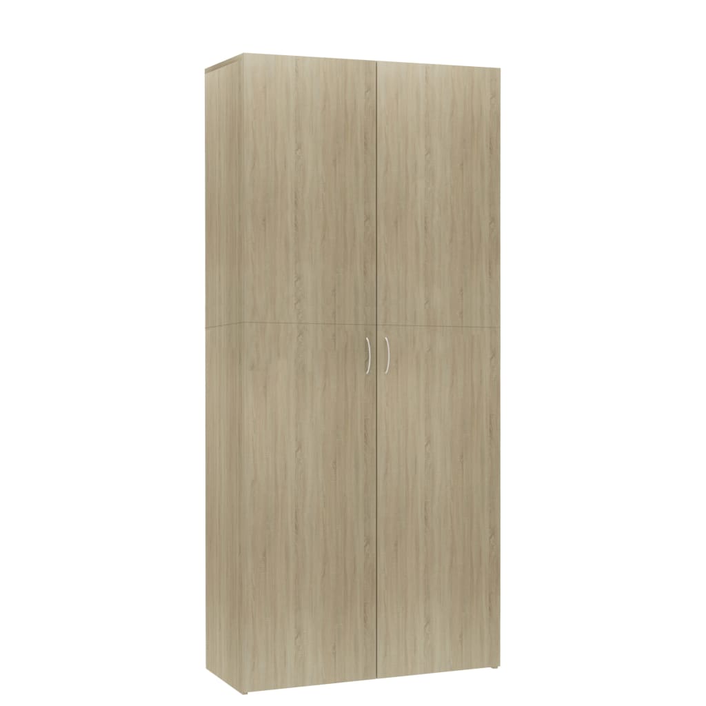 Skoskap sonoma eik 80x35,5x180 cm konstruert tre