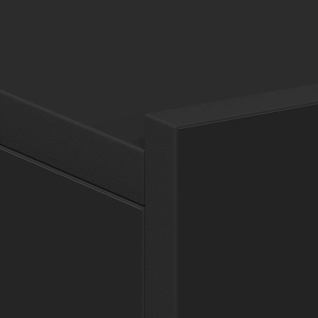 Flytende nattbord 2 stk svart 40x30x15 cm konstruert tre