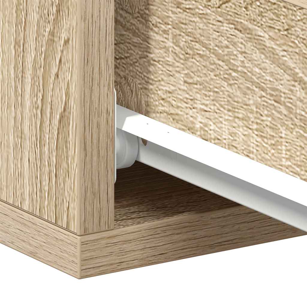 Flytende nattbord sonoma eik 40x30x15 cm konstruert tre