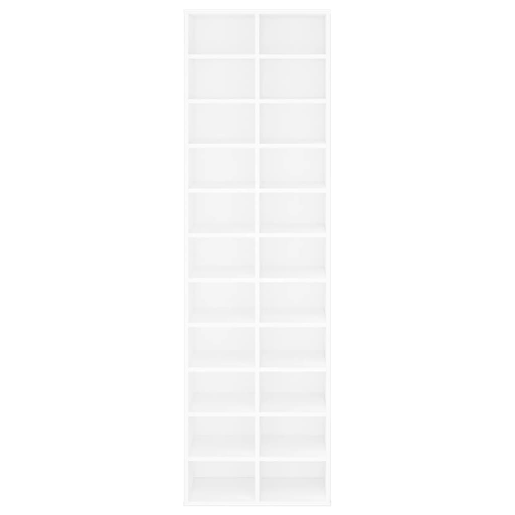 Skoskap hvit 54x34x183 cm sponplate