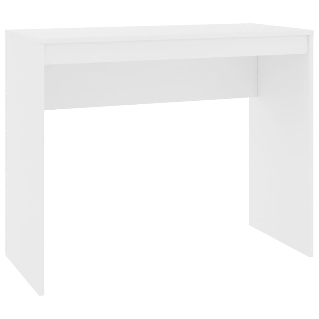 Skrivebord hvit 90x40x72 cm konstruert tre