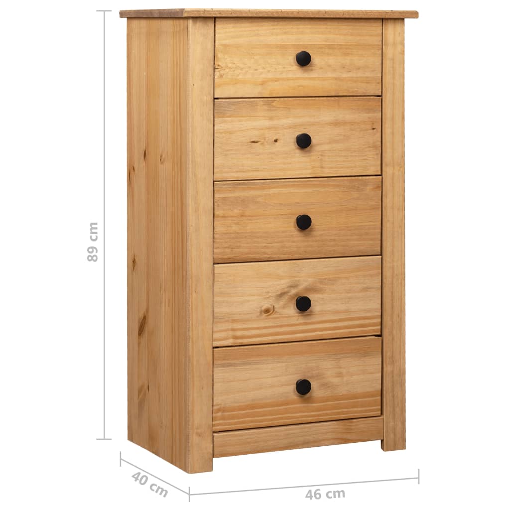 Skjenk 46x40x89 cm furu Panama Range
