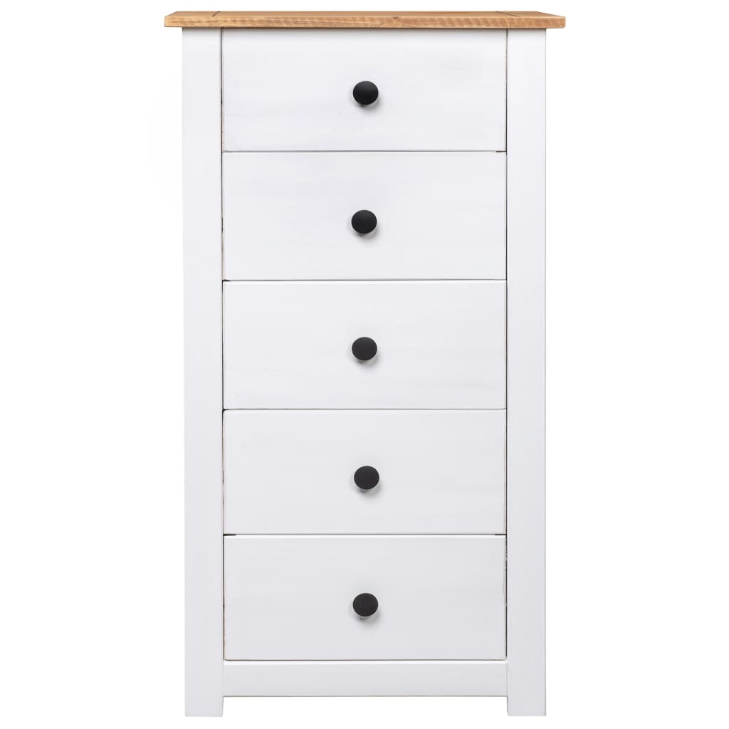 Skjenk hvit 46x40x89 cm furu Panama Range