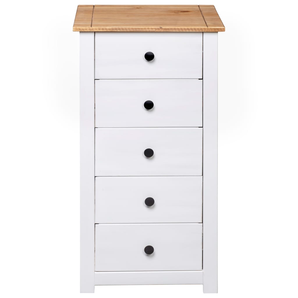 Skjenk hvit 46x40x89 cm furu Panama Range