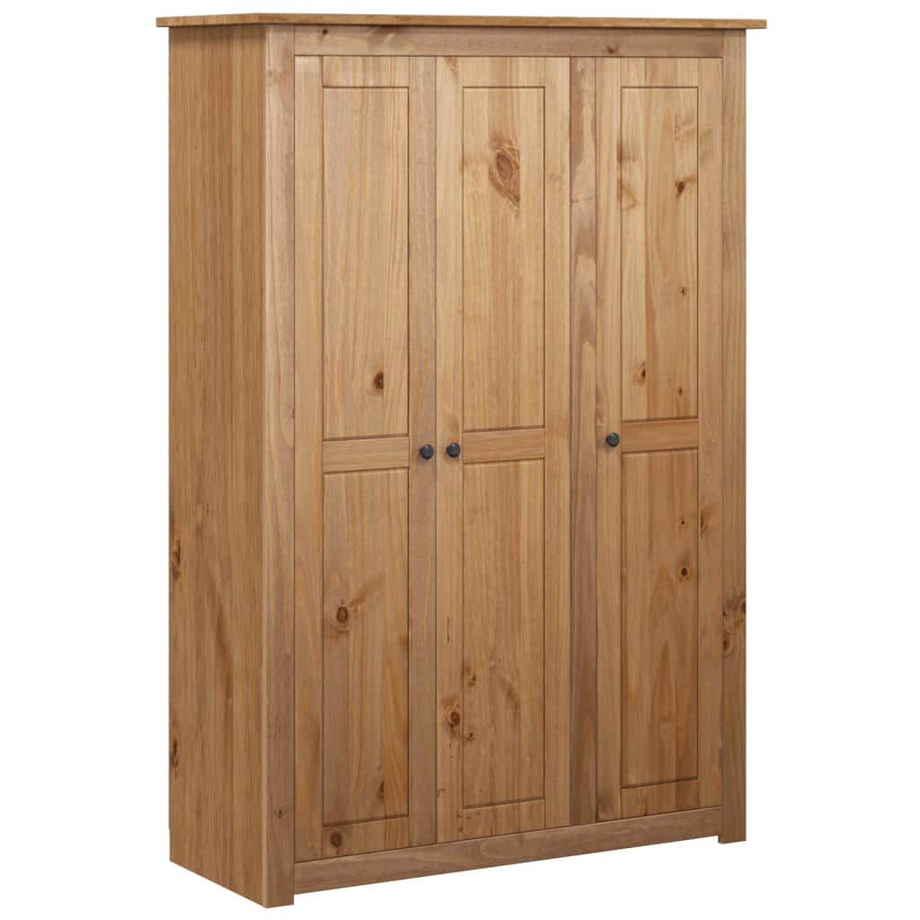 Garderobeskap 3 dører 118x50x171,5 cm furu Panama Range
