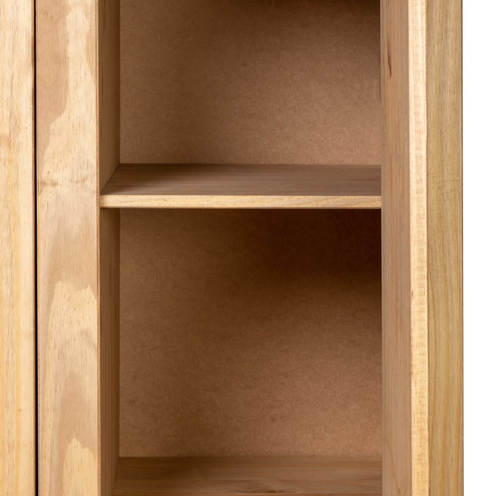 Garderobeskap 3 dører 118x50x171,5 cm furu Panama Range