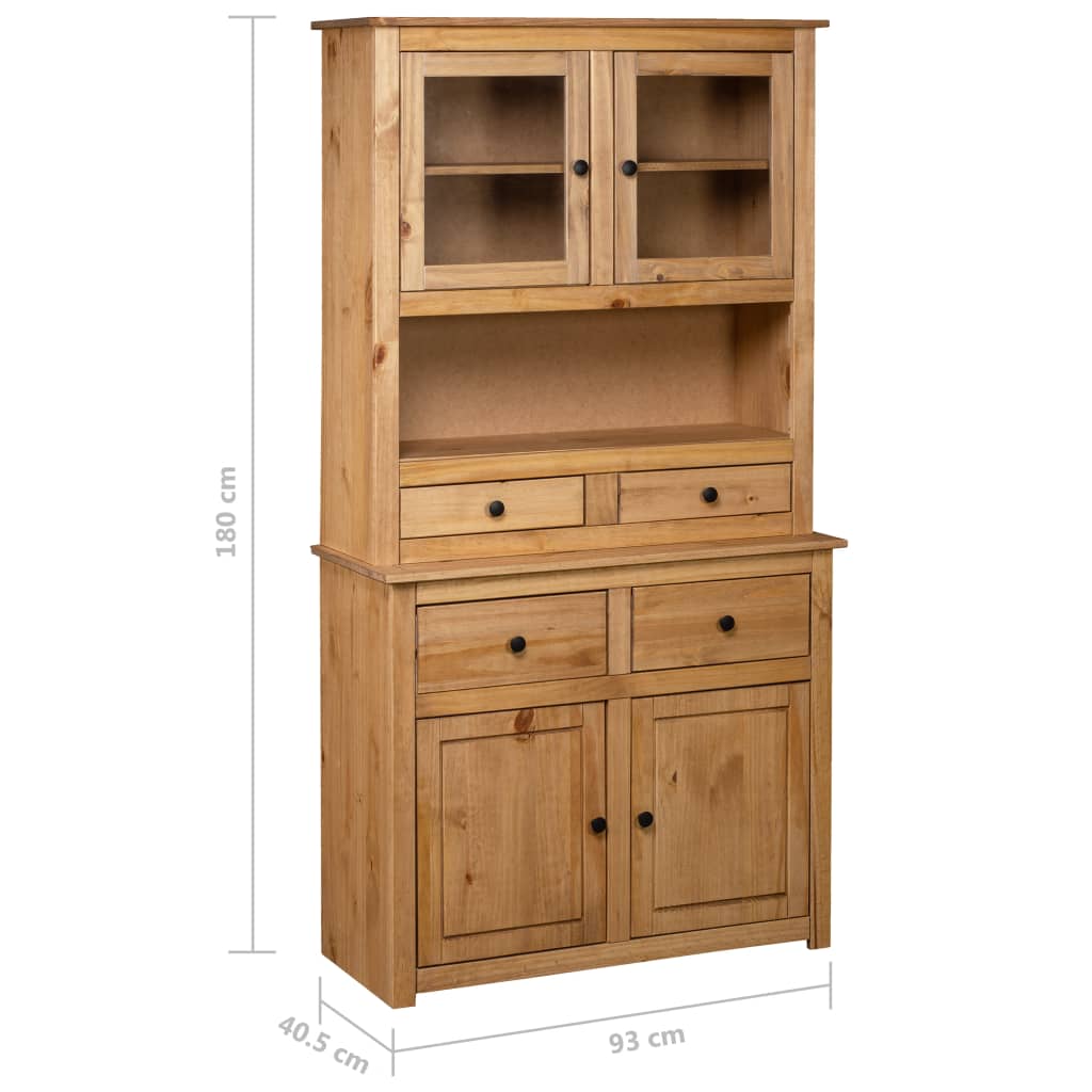 Highboard 93x40,5x180 cm heltre furu Panama Range