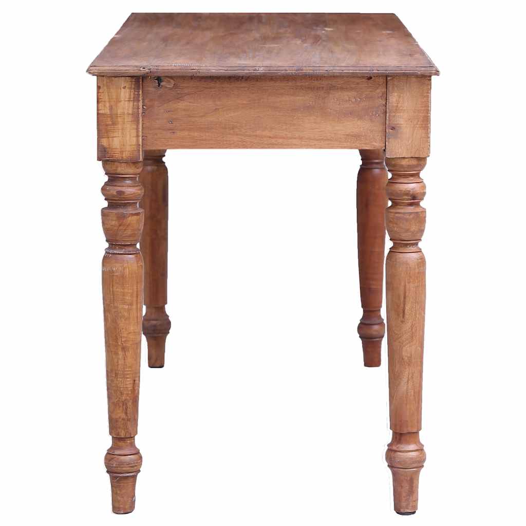 Skrivebord med skuffer 117x57x75 cm heltre mahogni