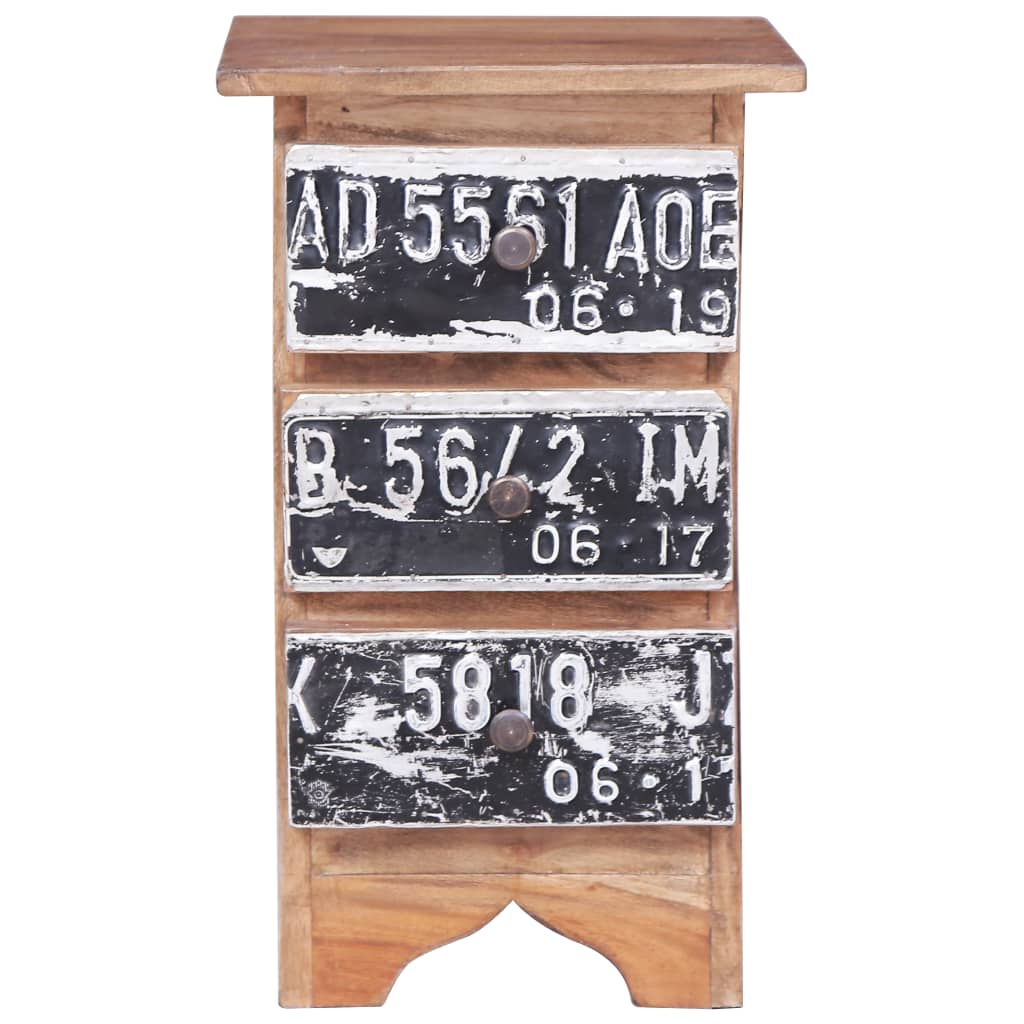 Nattbord 30x30x51 cm heltre mahogni