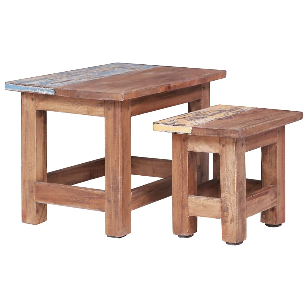 Stablebord 2 stk heltre mahogni
