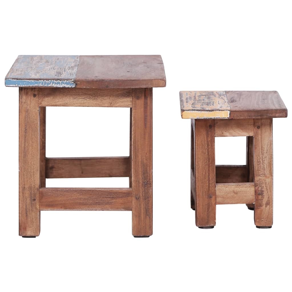 Stablebord 2 stk heltre mahogni