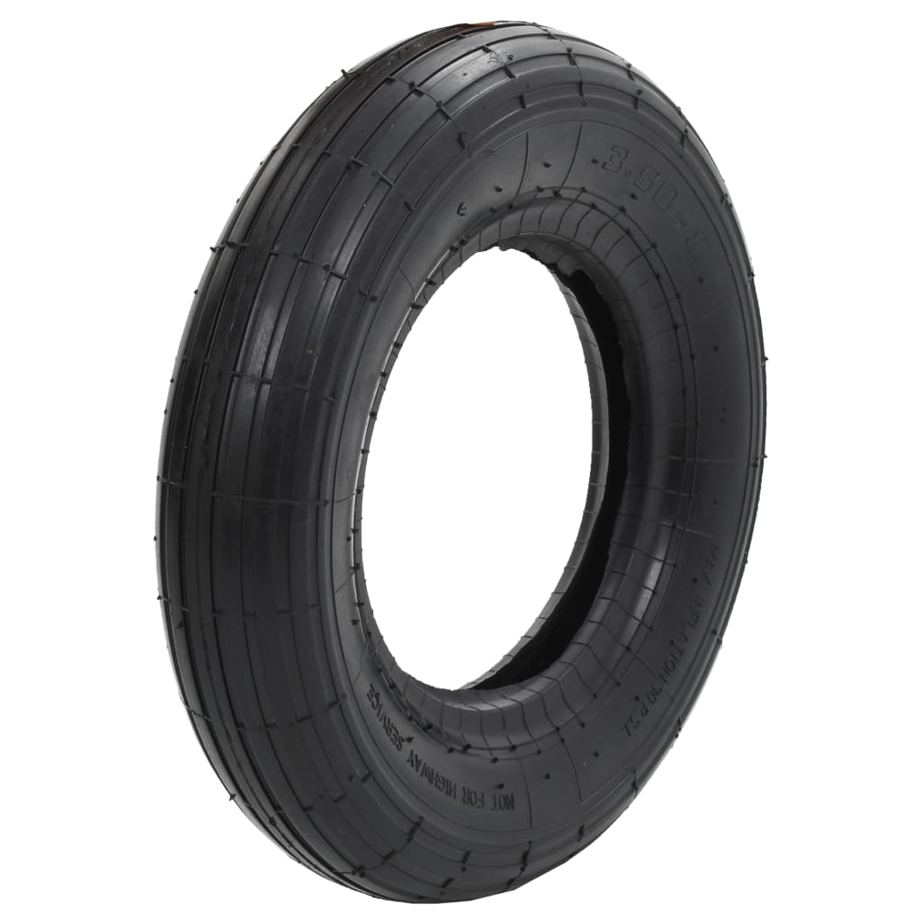 Trillebårdekk og innerslange sett 4 deler 3.50-8 4PR gummi