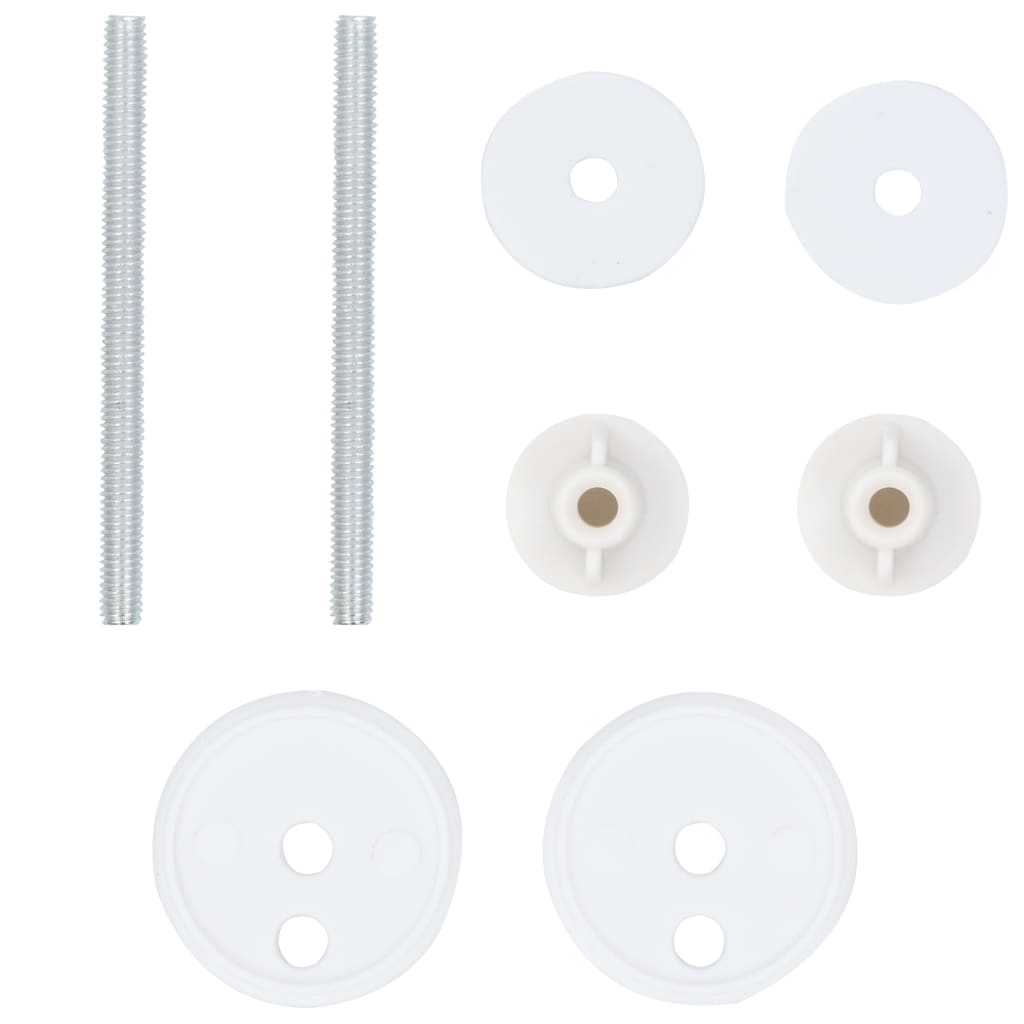 Toalettseter 2 stk MDF bambus-design