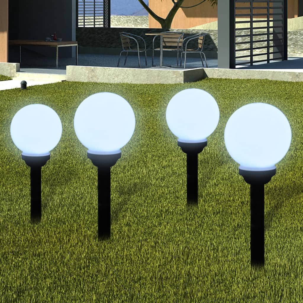 Utendørs LED-lamper for hagesti 8 stk 15 cm med jordpinne vidaXL
