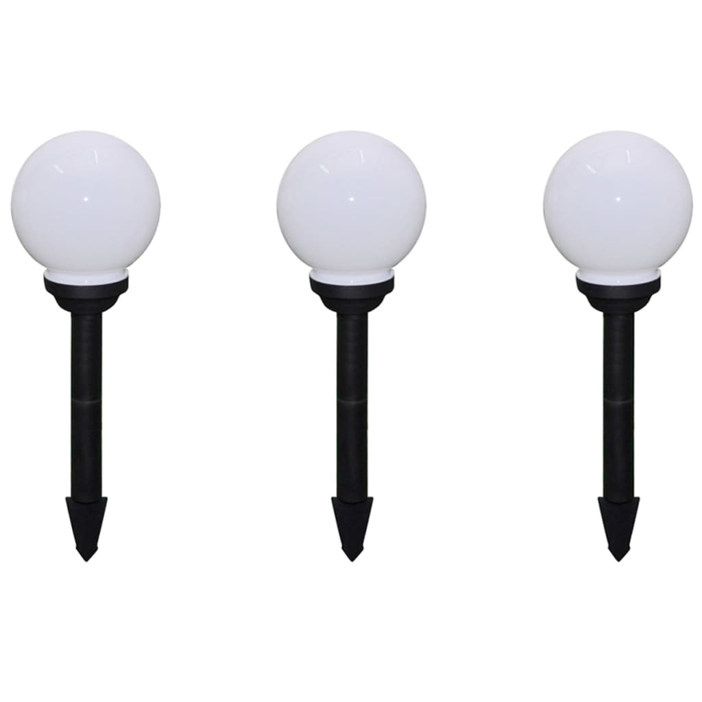 Utendørs LED-lamper for hagesti 6 stk 20 cm med jordpinne vidaXL