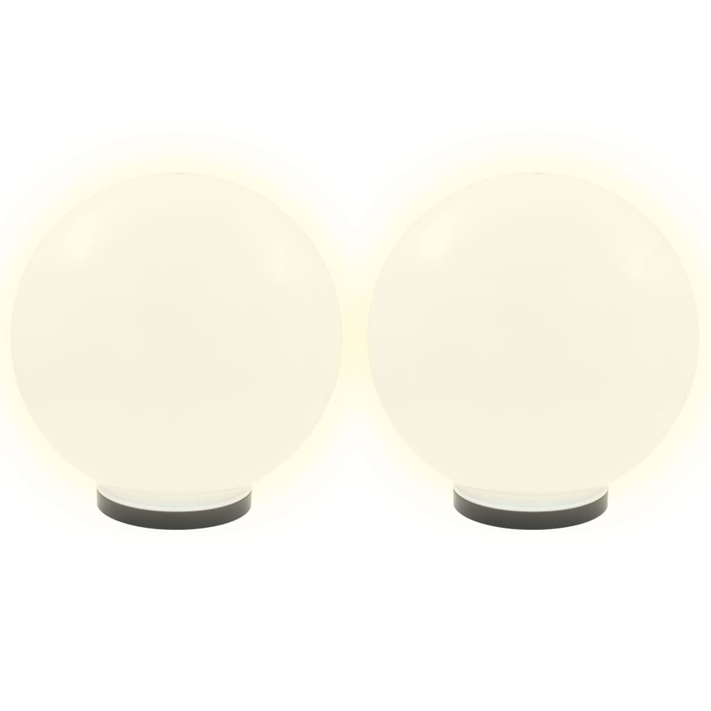 LED-kulelamper 4 stk sfærisk 40 cm PMMA